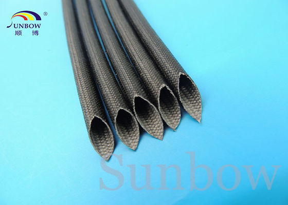 중국 Silicone Coated Glass Fibre Sleeving High Temperature Silicone Fiberglass Sleeving 5mm Black 협력 업체