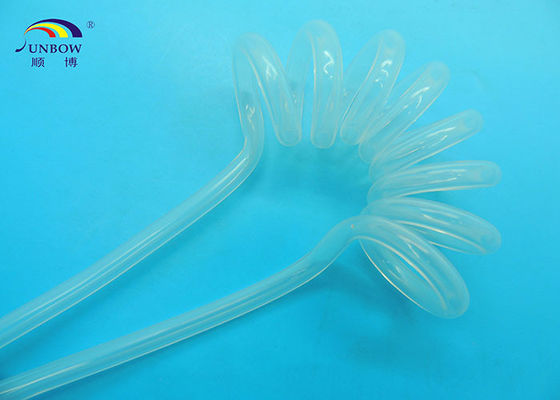 중국 Fluoroplastic 나선 PFA 관, 단일성 PFA 감기 배관을 위한 플라스틱 방열 배관 협력 업체