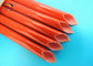 절연체 땋는 섬유유리 전기 케이블 소매를 다는 단열 물질 빨강 또는 관례 협력 업체