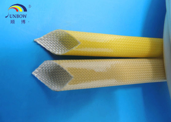 중국 0.5-35mm Heat resistance and good electrical Polyurethane (PU) amber fiberglass sleeve for F grade machinery 협력 업체